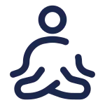 Meditation Round SVG Icon